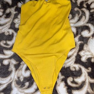 Forever 21 , yellow body suit
